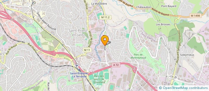 localisation de l'entreprise S.A.S DOMAINE DE SAINT PAULIEN  SAINT-ETIENNE