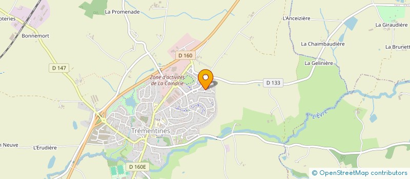 localisation de l'entreprise S.A.S. DU BAS LOURAS  VEZINS