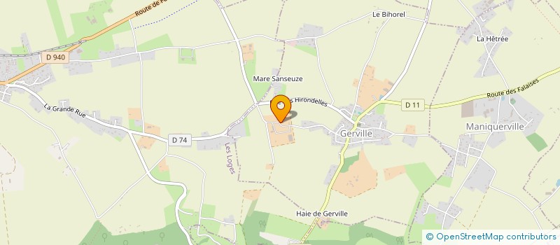 localisation de l'entreprise S.A.S. DU COQUET  GERVILLE