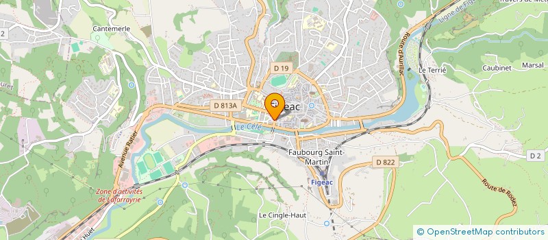 localisation de l'entreprise S.A.S  E.G.I  FIGEAC