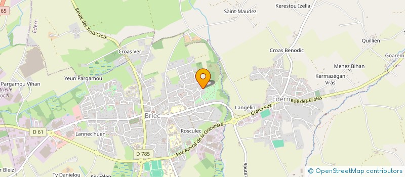 localisation de l'entreprise S.A.S ETC  BRIEC