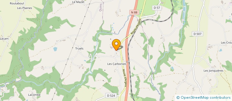 localisation de l'entreprise S.A.S. EUROQUICK  QUINS