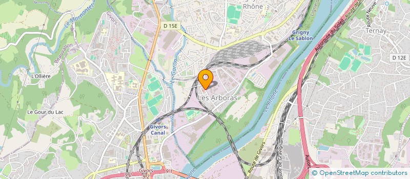 localisation de l'entreprise S.A.S F.V.I.  GRIGNY