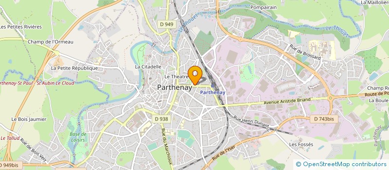 localisation de l'entreprise S.A.S. FDEL à PARTHENAY