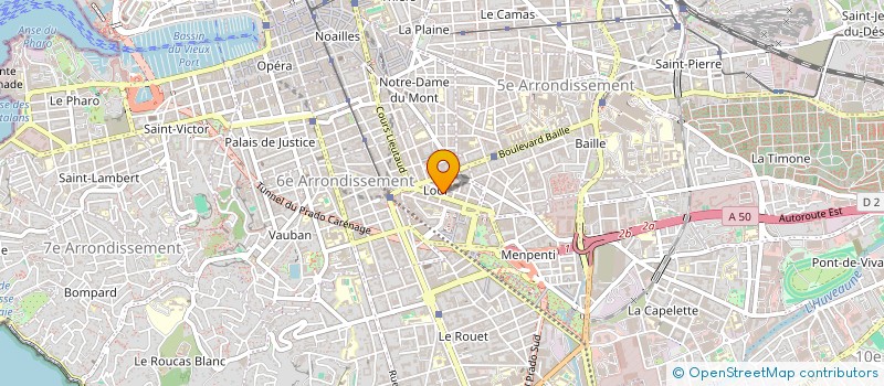 localisation de l'entreprise S.A.S. FLASH PEINTURE à MARSEILLE