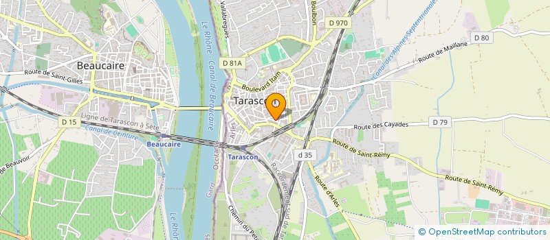 localisation de l'entreprise S.A.S. FLUET  TARASCON