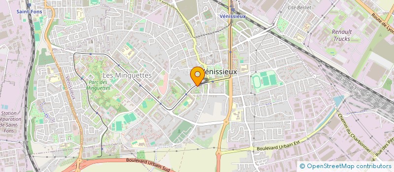 localisation de l'entreprise S.A.S FM CARS  VENISSIEUX