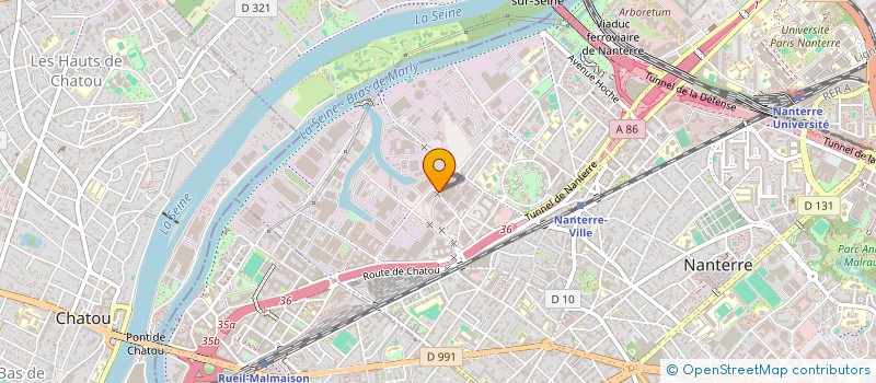 localisation de l'entreprise S.A.S. FOURS ET REFRACTAIRES à NANTERRE