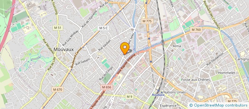 localisation de l'entreprise S.A.S G&D à TOURCOING