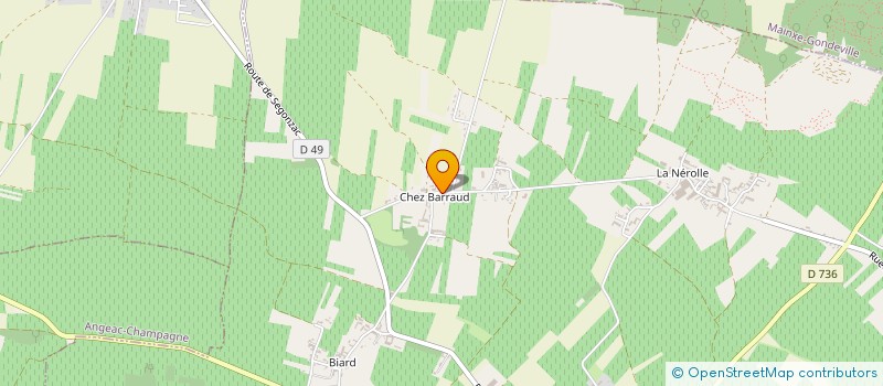 localisation de l'entreprise S.A.S GRAF SPIRITS & WINE à SEGONZAC