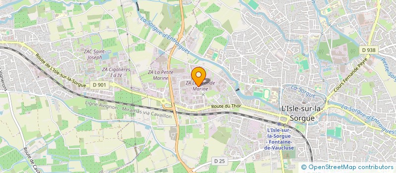localisation de l'entreprise S.A.S GRANT & HAWK à L'ISLE-SUR-LA-SORGUE