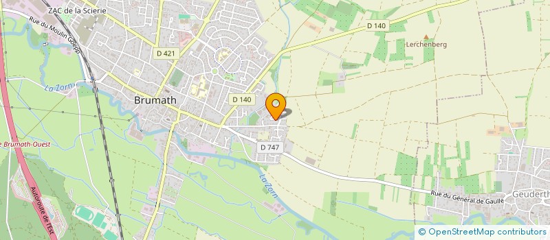 localisation de l'entreprise S.A.S. GRATHVOLT  BRUMATH