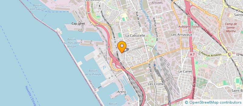 localisation de l'entreprise S.A.S. HELP & SERVICES à MARSEILLE