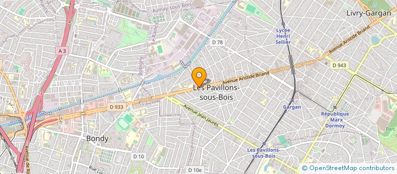 localisation de l'entreprise S.A.S.I  LES PAVILLONS-SOUS-BOIS