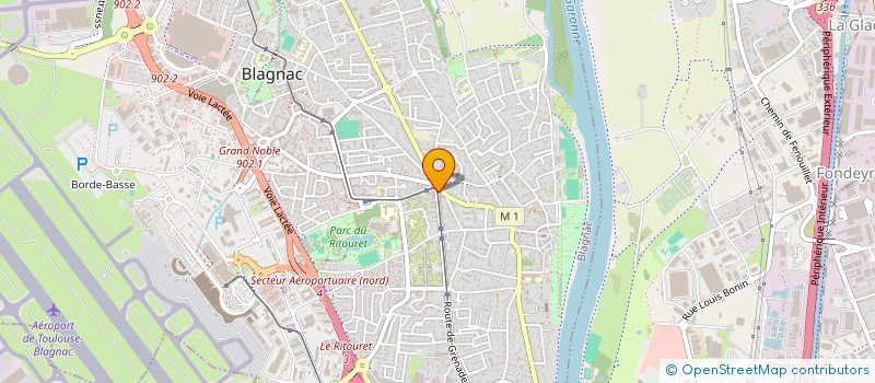 localisation de l'entreprise S.A.S INFINITE à BLAGNAC
