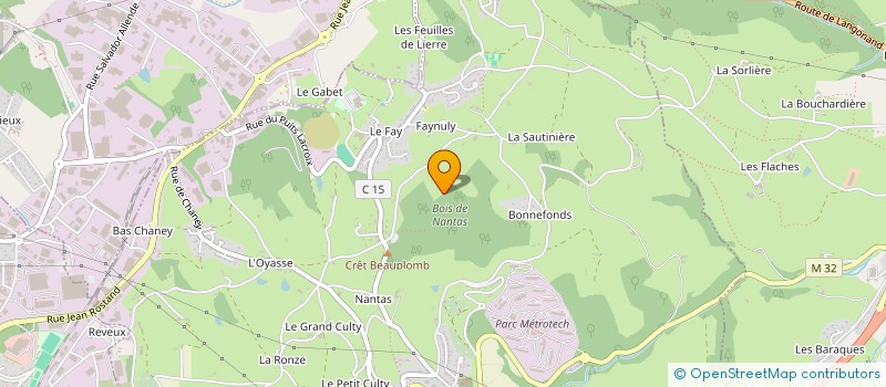 localisation de l'entreprise S.A.S.  INI PROD  SAINT-JEAN-BONNEFONDS