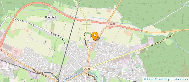 localisation de l'entreprise S.A.S J.VAIS SERVICES  HAGUENAU