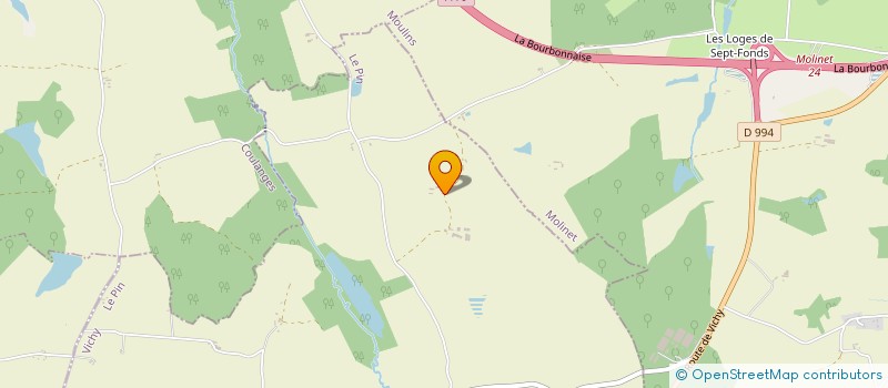 localisation de l'entreprise S.A.S. JAUNE SOLEIL  LIERNOLLES