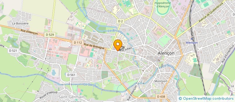 localisation de l'entreprise S.A.S. JEAN ET BASILE à ALENCON