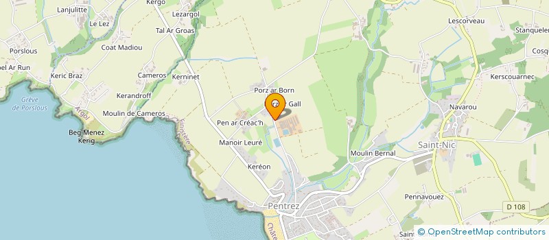 localisation de l'entreprise S.A.S. JEAN GUEGUENIAT  SAINT-NIC