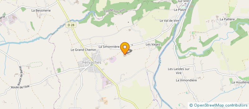 localisation de l'entreprise S.A.S. JMPF  TESSY-BOCAGE