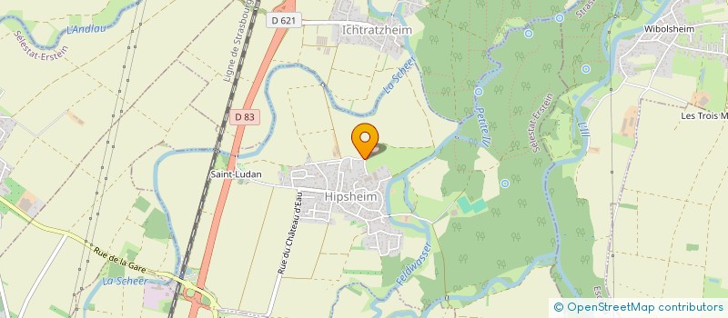 localisation de l'entreprise S.A.S. KINTZ à HIPSHEIM