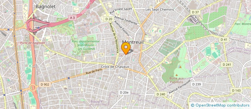 localisation de l'entreprise S.A.S LA CANTINE ROUGET à MONTREUIL