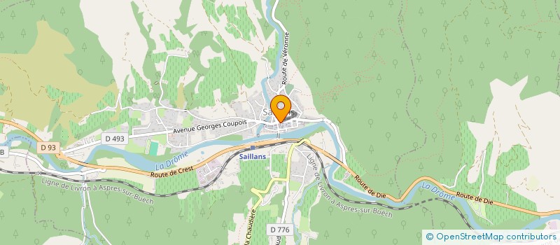 localisation de l'entreprise S.A.S LA PIZZ à SAILLANS