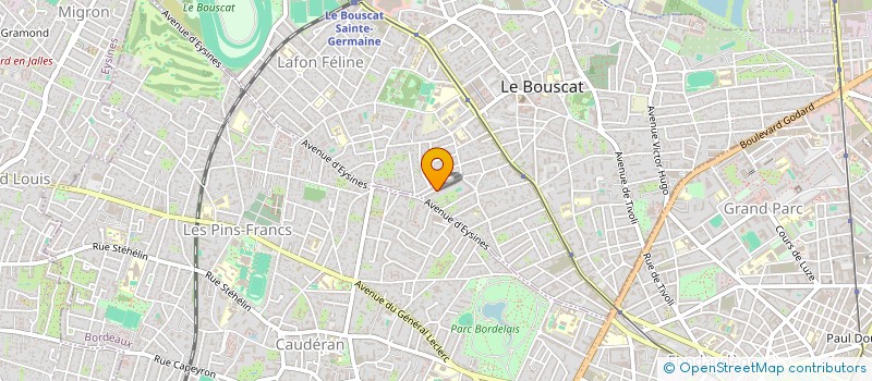 localisation de l'entreprise S.A.S.LAMA à LE BOUSCAT
