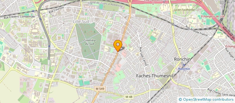 localisation de l'entreprise S.A.S. LE MECHANT BARBER à LILLE