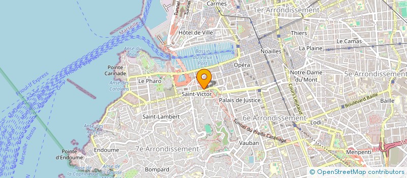 localisation de l'entreprise S.A.S. LES GRANDS PINS à MARSEILLE