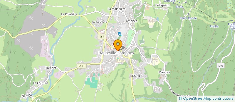 localisation de l'entreprise S.A.S LES LOUPS  PLATEAU D'HAUTEVILLE