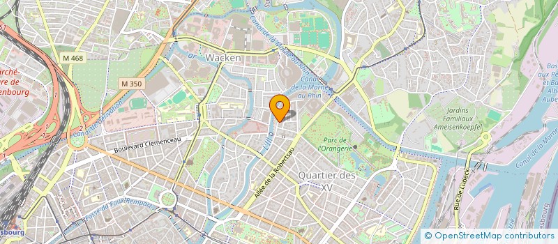 localisation de l'entreprise S.A.S. M.E.V.  STRASBOURG