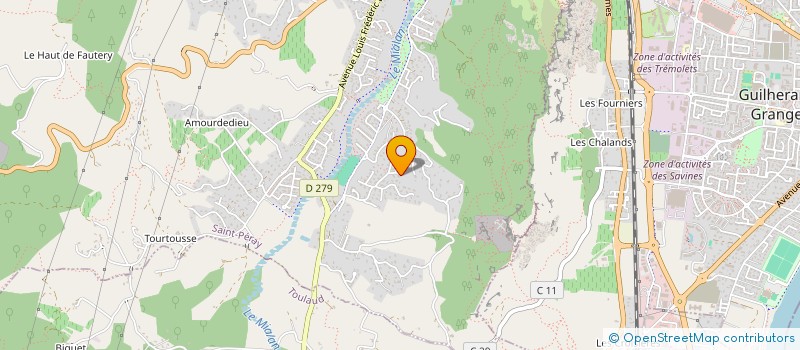 localisation de l'entreprise S.A.S. M ET V GROUPE à SAINT-PERAY