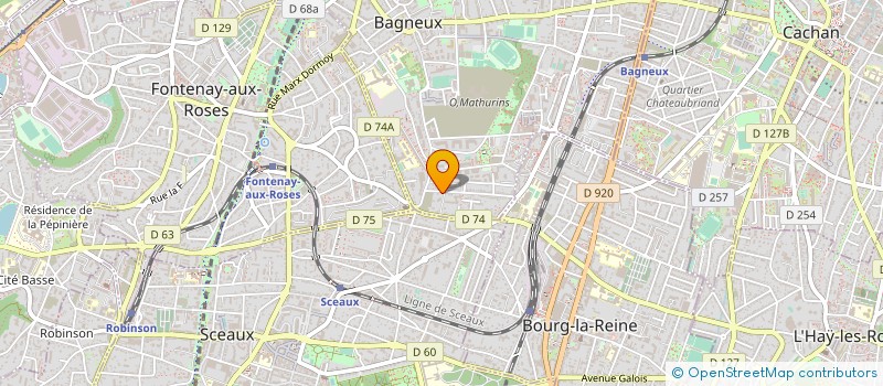 localisation de l'entreprise S.A.S. MARC SAINT BRICE à BAGNEUX