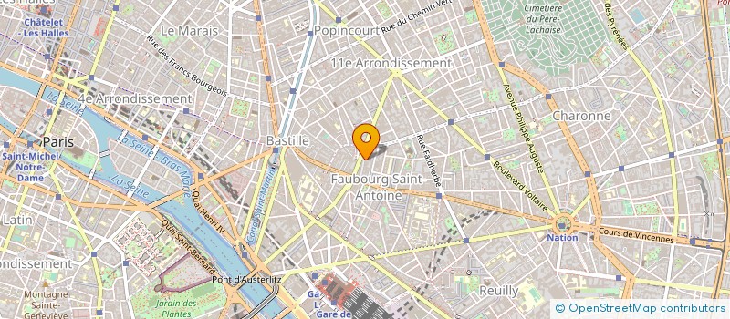 localisation de l'entreprise S.A.S MASS à PARIS