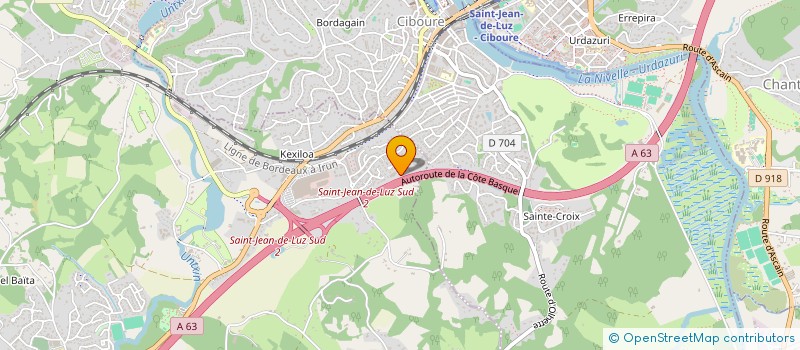 localisation de l'entreprise S.A.S NISOLABARTHE  URRUGNE