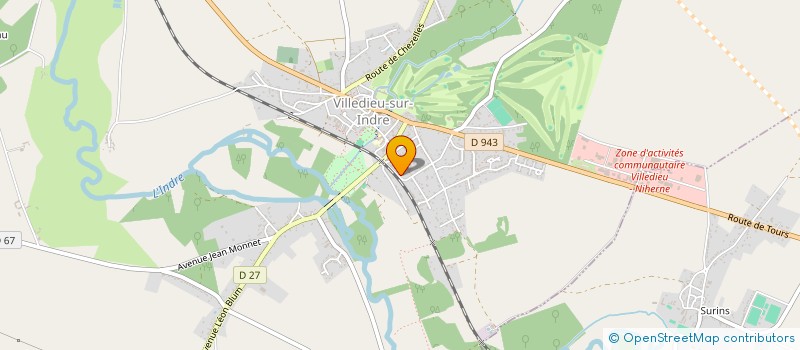 localisation de l'entreprise S.A.S.PIERRE MARCHAND à VILLEDIEU-SUR-INDRE