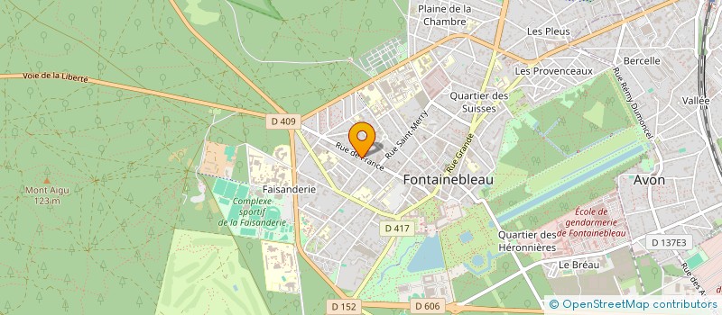 localisation de l'entreprise S.A.S. RAVEL  FONTAINEBLEAU