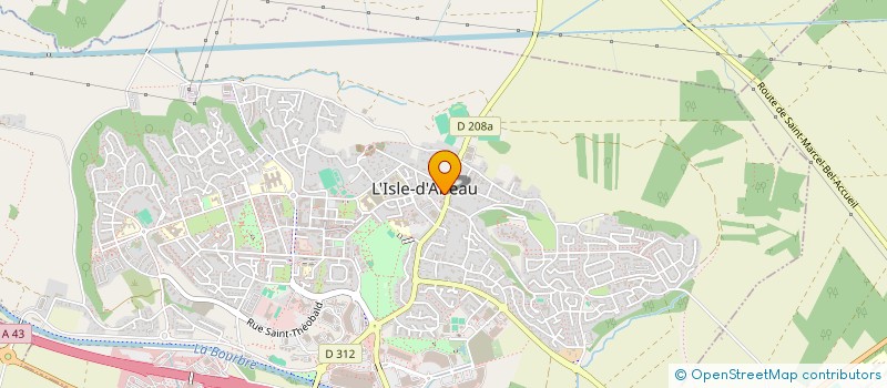 localisation de l'entreprise S.A.S. S.C.P  L'ISLE-D'ABEAU