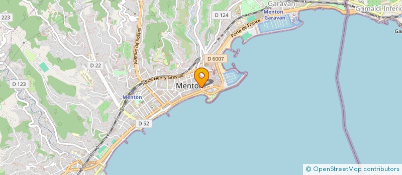 localisation de l'entreprise S.A.S. SAINT HUBERT à MENTON
