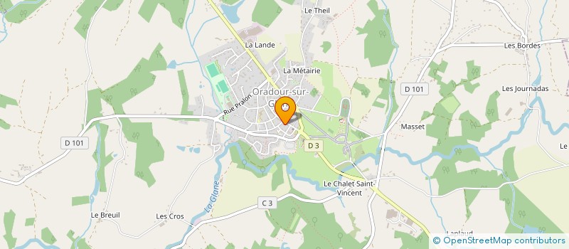localisation de l'entreprise S.A.S. SENON à ORADOUR-SUR-GLANE