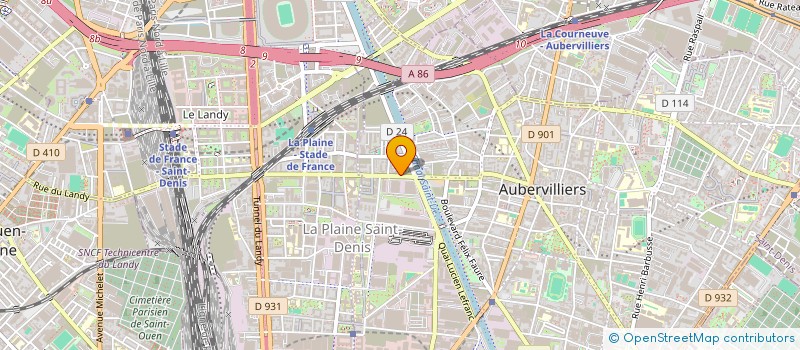 localisation de l'entreprise S.A.S SGH AMENAGEMENT  AUBERVILLIERS