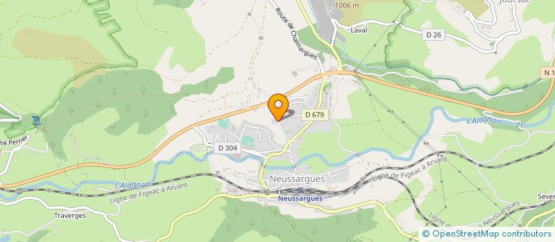 localisation de l'entreprise S.A.S. 'SOCIETE BRESSANGE à NEUSSARGUES EN PINATELLE