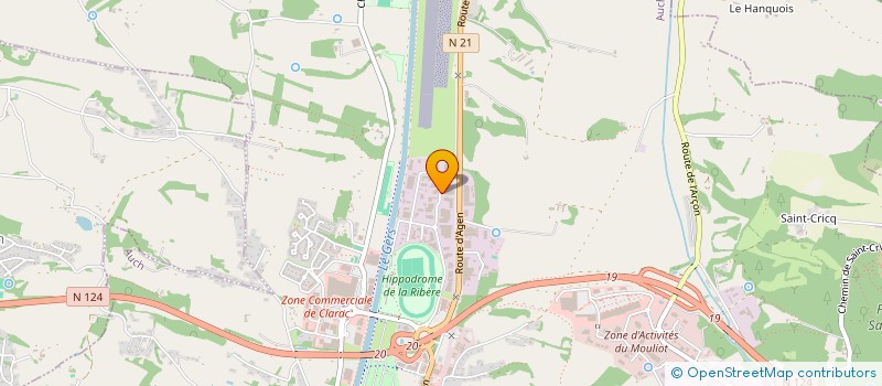 localisation de l'entreprise S.A.S. TRAMONT-ELORZA à AUCH