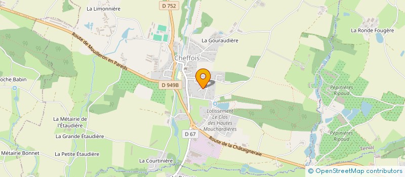 localisation de l'entreprise S.A.S. TRAVAUX PUBLICS VINCENT  CHEFFOIS