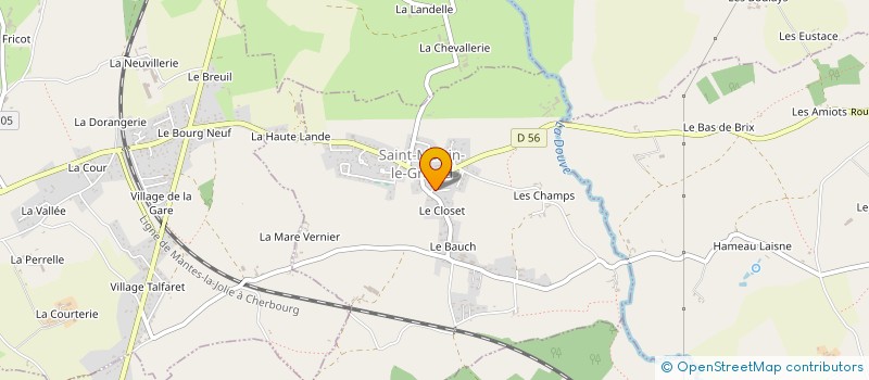 localisation de l'entreprise S.A.S. TROIS HORIZONS  SAINT-MARTIN-LE-GREARD