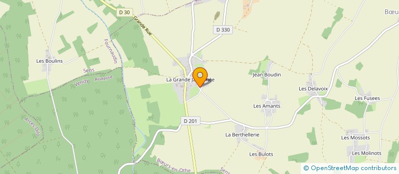 localisation de l'entreprise S.A.S.U B.M.METALLERIE à BŒURS-EN-OTHE
