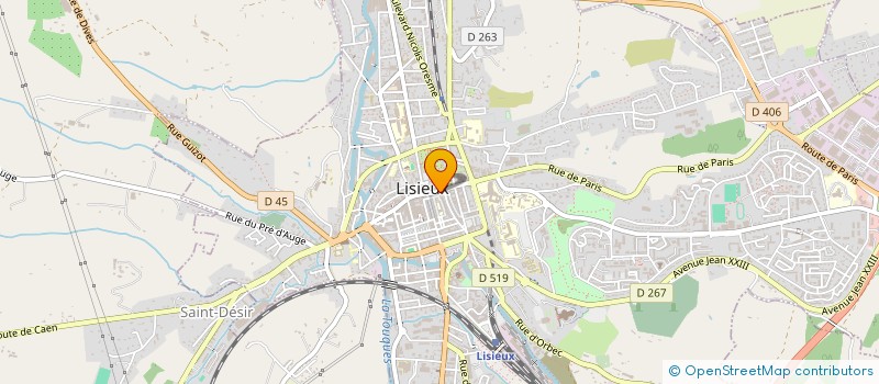 localisation de l'entreprise S.A.S.U. BEN & FILS à LISIEUX