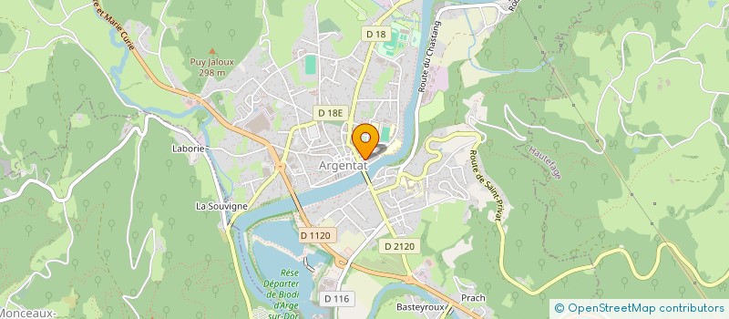 localisation de l'entreprise S.A.S.U CAMPING LE VAURETTE  ARGENTAT-SUR-DORDOGNE